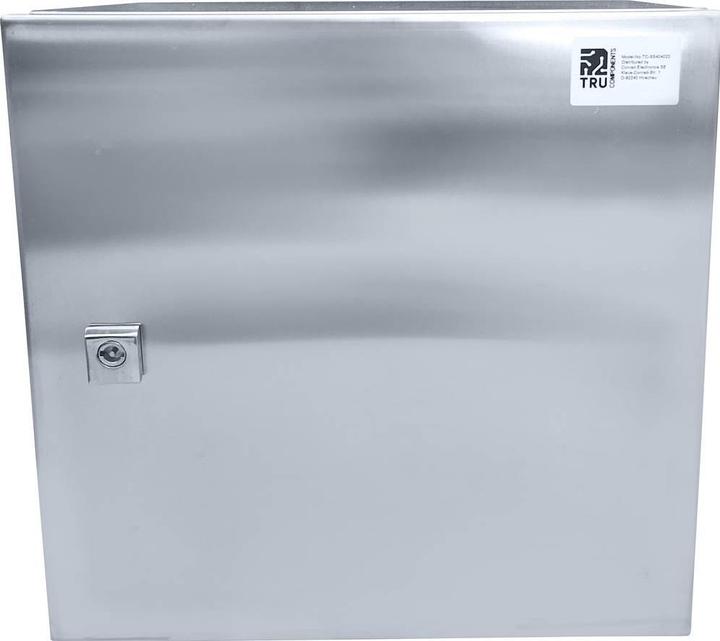 Actual product image Tru Components TC-SS404020 Schaltschrank 400 x 400 x 200 Edelstahl Lichtgrau 1 S (Housing)