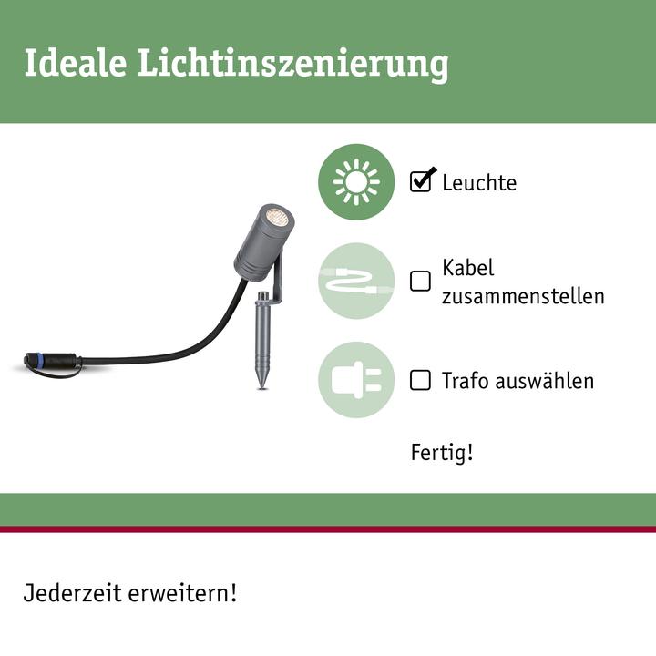 Actual product image Paulmann Plug & Shine Spot Radix (600 lm, IP65)