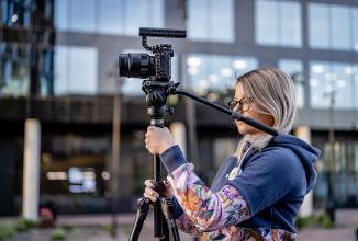 Actual product image Fotopro S5i Pro Video Tripod (Metal)