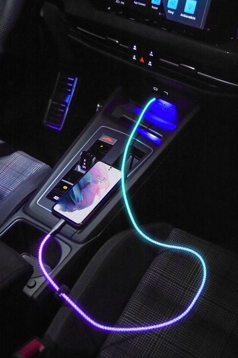 Produktbild Ansmann USB-A / USB-C Kabel mit LED Beleuchtung 100cm 1700-0158 (1 m, USB 3.0, 60 W)