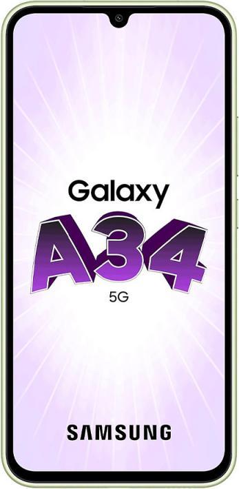 Productafbeelding Samsung Galaxy A34 5G (128 GB, Geweldige limoen, 6.60", Dubbele SIM, 5G)