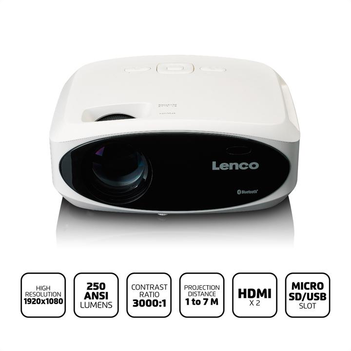 Produktbild Lenco LPJ-900WH (Full HD, 250 lm)