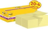 Actual product image 3M Sticky notes Post-it Super Sticky Z-Notes, 76x76mm, 90 sheets, yellow, pack of 24. (76 x 76 mm)
