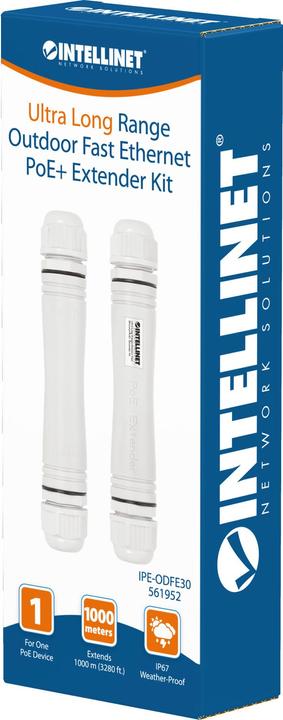 Produktbild Intellinet Ultra Long Range Outdoor Fast Ethernet PoE+ Extender Set