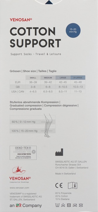 Actual product image Venosan COTTON SUPPORT Socks A-D XL navy (XL)