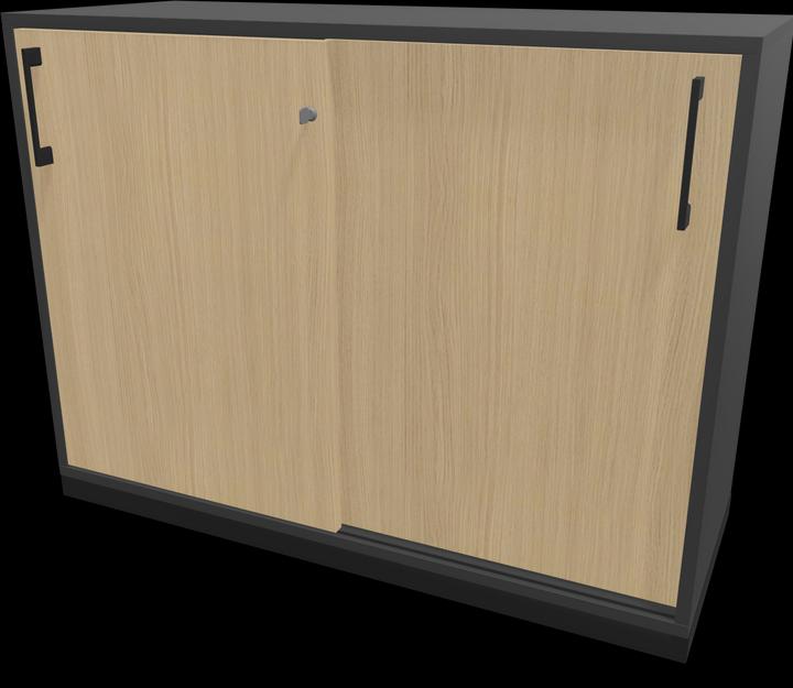 Oak decor bleached, Black, Dark grey