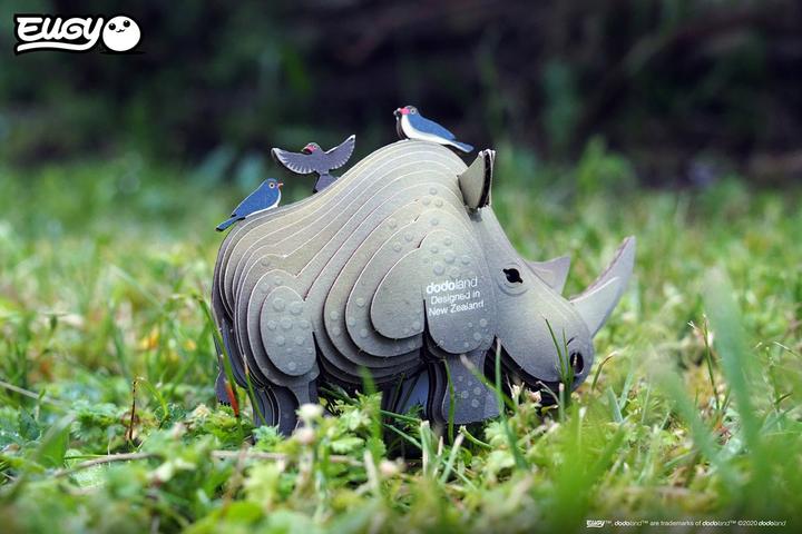 Produktbild Eugy Nashorn - 3D Karton Figuren Modellbausatz