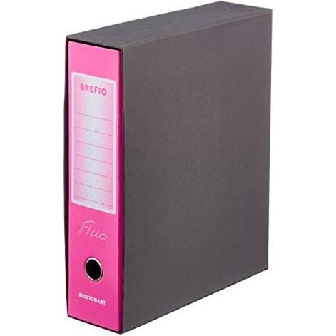Brefiocart Brefio Fluo A4 Ringbuch Schwarz, Rosa (A4, 80 mm, 12 Stk.) (0201190RF)