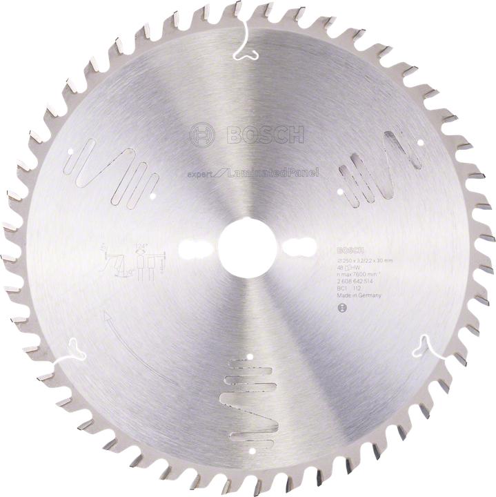 Produktbild Bosch Professional Zubehör Kreissägeblatt Expert for Laminated Panel, 250 x 30 x 3,2 mm, 48