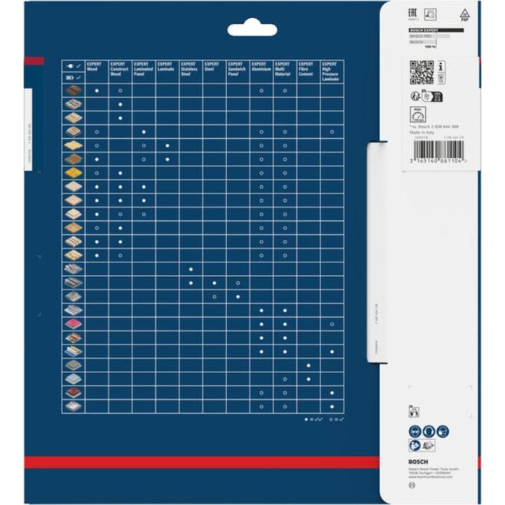Image du produit Bosch Professional Zubehör Lame de scie circulaire Expert for High Pressure Laminate, 254 x 30 x 2,8 mm, 80