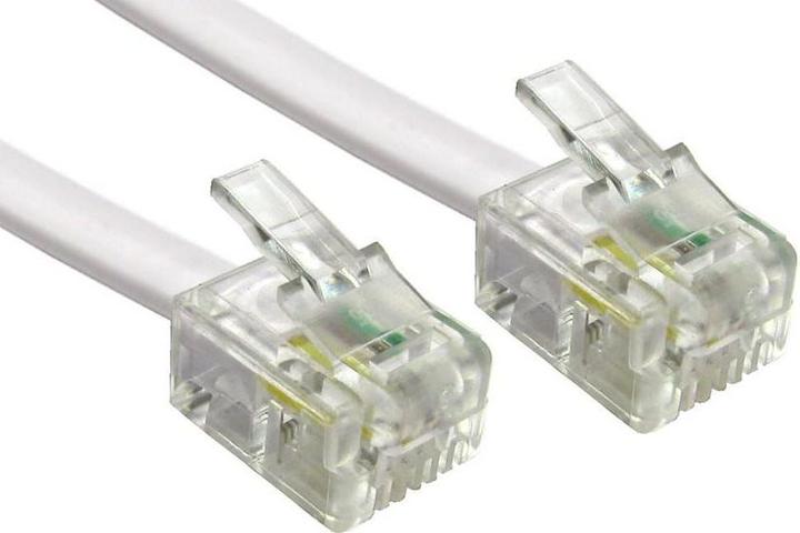 Image du produit RS PRO Câble téléphonique RJ11 RJ11 PVC 3m Blindé