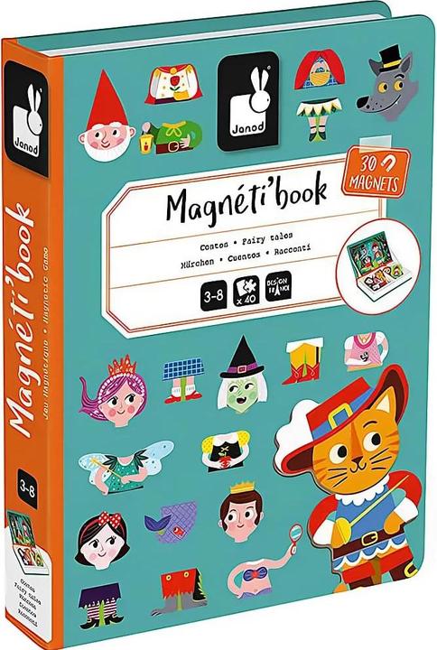 Actual product image Janod Magnet book fairy tale (English, French, German, Italian, 3 - 8 years)