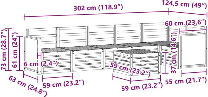Produktbild vidaXL Sofagarnituren