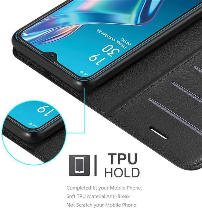 Actual product image Cadorabo Book with stand function cover (Oppo A12)