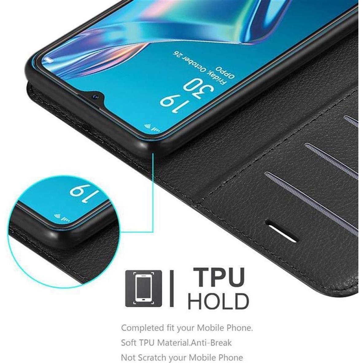 Thumbnail - Cadorabo Book mit Standfunktion Cover (Oppo A12), Smartphone Hülle, Schwarz