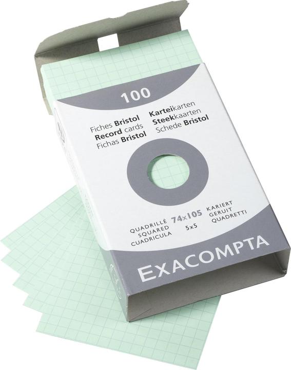 Immagine prodotto Exacompta Schede di valutazione (74 x 105 mm, 100x, 205 g/m²)