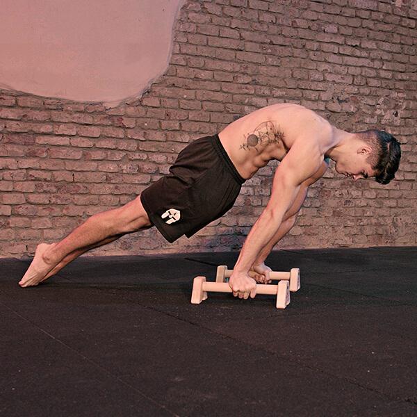 Actual product image Bare Hands 2x non-slip push-up grips