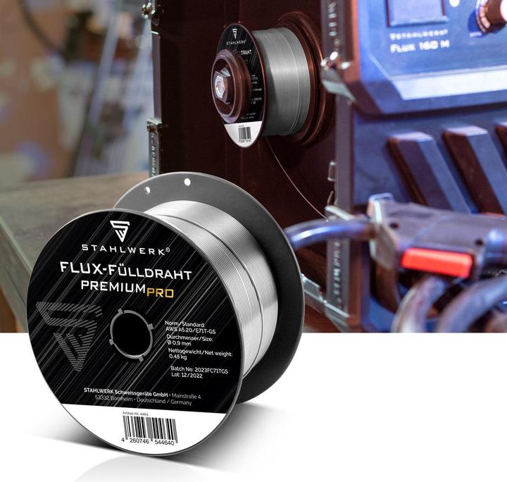 Produktbild Stahlwerk Schweissdraht MIG MAG Premium Fülldraht 3er Set E71T-GS Ø0,9mm 0,45kg