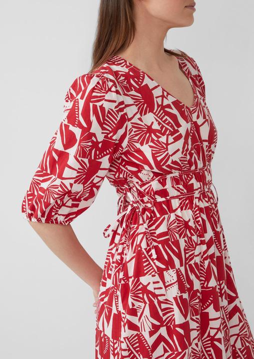 Produktbild S.Oliver Kleid Maxikleid aus Baumwolle mit Binde-Details (46)