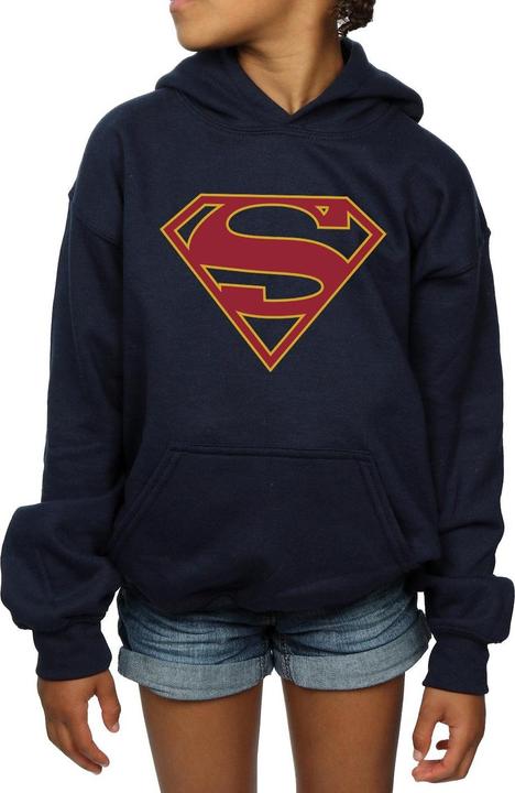 Actual product image Girls Supergirl Logo Hoodie (116)