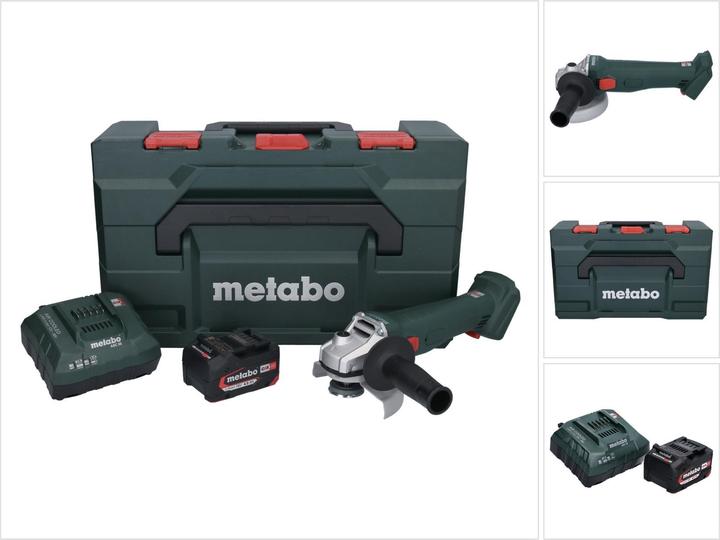 Actual product image Metabo W 18 L 9-125 Battery angle grinder 18 V 125 mm + 1x battery 4.0 Ah + charger + metaBOX (125 mm)