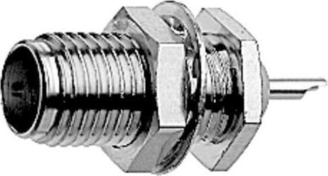 Actual product image Telegärtner SMA chassis connector Z36, gold (standard)