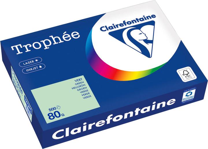 Produktbild Clairefontaine Universalpapier Trophée farbig (80 g/m², 500 x, A4)