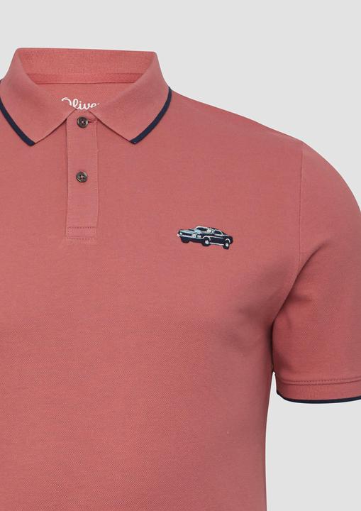 Produktbild S.Oliver Polo-Shirt Poloshirt aus Piqué mit Stickerei und Ford®-Artwork (XXL)