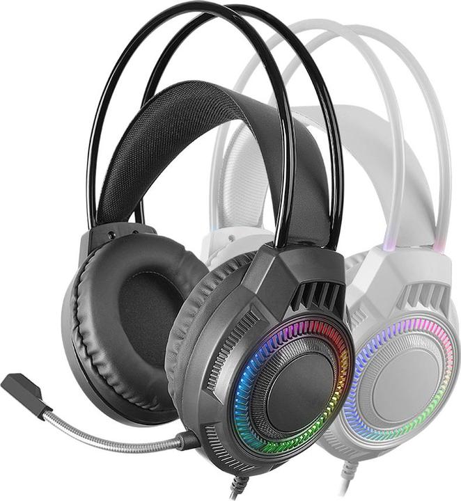 Actual product image Mars Gaming Casque Gamer Filaire Mh124 RGB (Noir) (Cable)