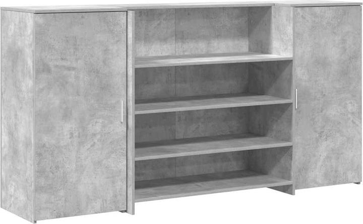 Immagine prodotto VidaXL Bancone reception grigio cemento 200x50x103,5 cm bancone reception in legno