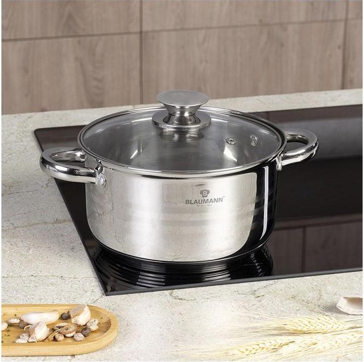 Immagine prodotto Blaumann Set di pentole (24 cm, Set di pentole e padelle da cucina, Acciaio inossidabile)