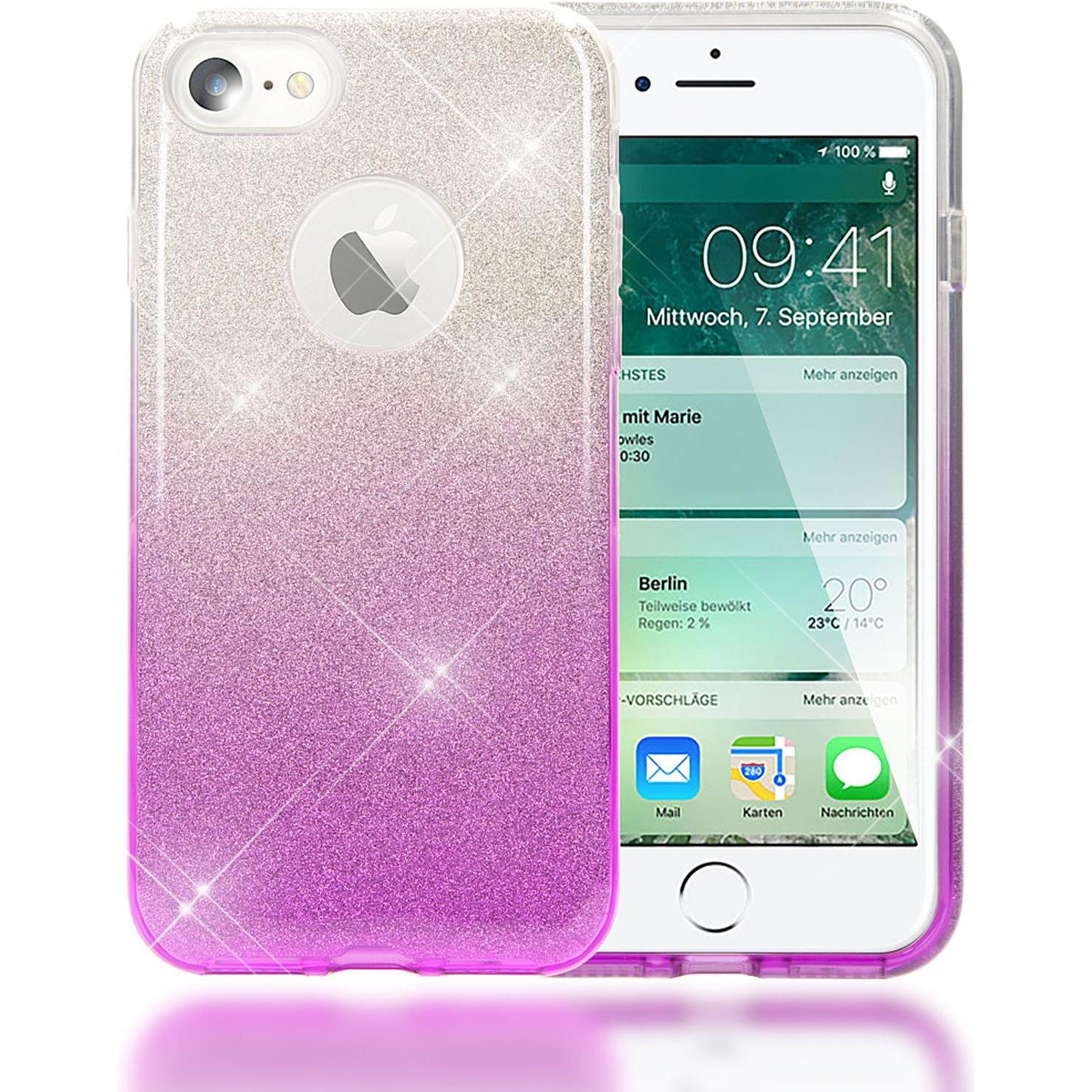 Nalia Handyhülle (Apple iPhone 7), Smartphone Hülle, Violett