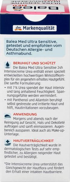 Produktbild dm Balea MED Intensivcreme Urea Ultra Sensitive (50 ml, Tagescreme)