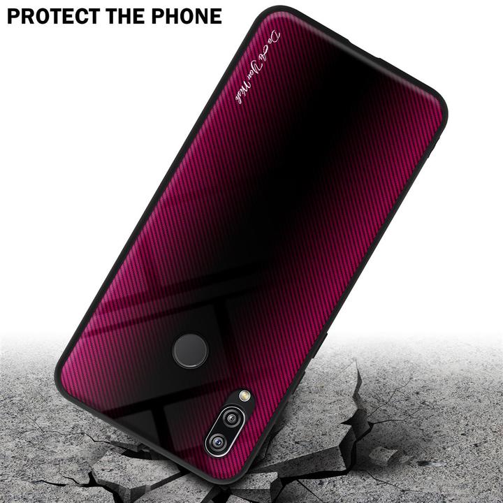 Produktbild Cadorabo TPU Gestreiftes Glas Cover (Huawei Nova 3E)