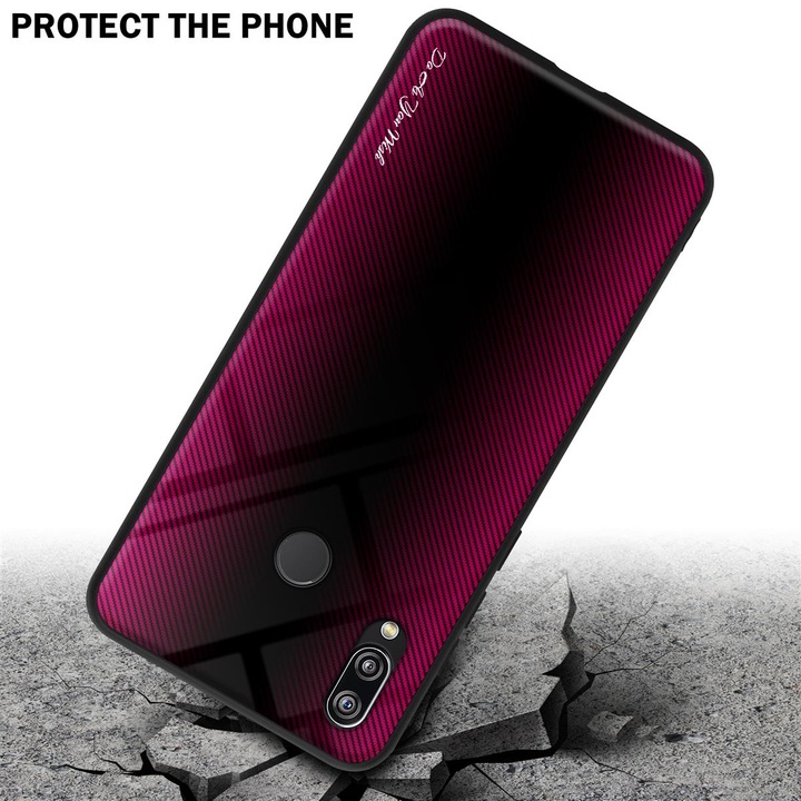 Productafbeelding Cadorabo TPU gestreepte glasplaat (Huawei Nova 3E)