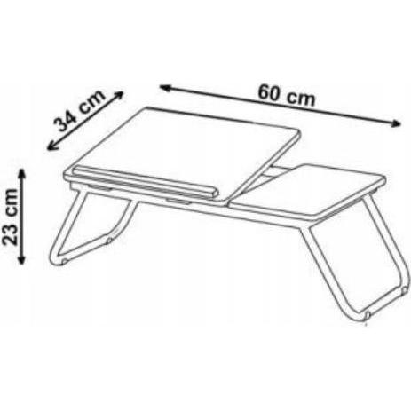 Dell Computertisch höhenverstellbar B19, Walnuss/Braun, Notebook Ersatzteile, Braun