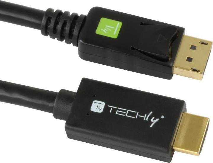 Produktbild Techly DisplayPort — HDMI (Typ A) (1 m, HDMI, DisplayPort, 1.4b)