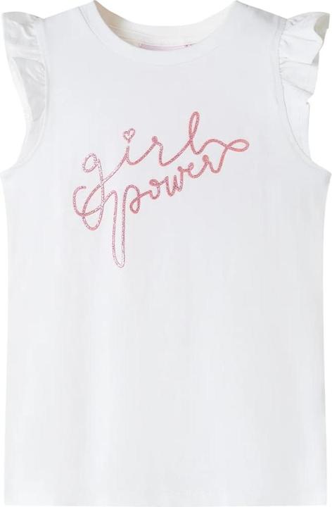 Immagine prodotto vidaXL Maglietta da bambino con maniche a balze Ecru 92,Materiale: 95 (92)