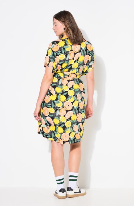 Produktbild Studio Untold Hemdblusen-Midikleid, Fruits-Print, Bindegürtel (50, 52)