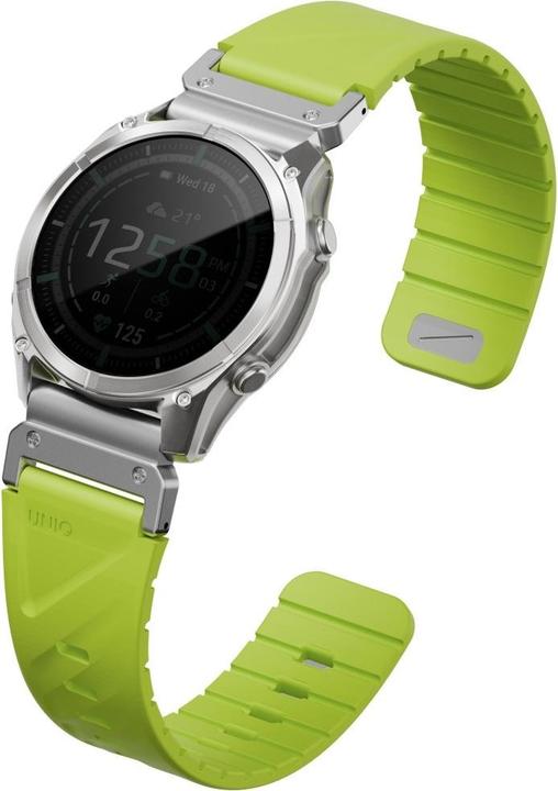 Actual product image Uniq Fluo Strap for Garmin 26mm Lime (26 mm, Plastic, Silicon, Stainless steel)