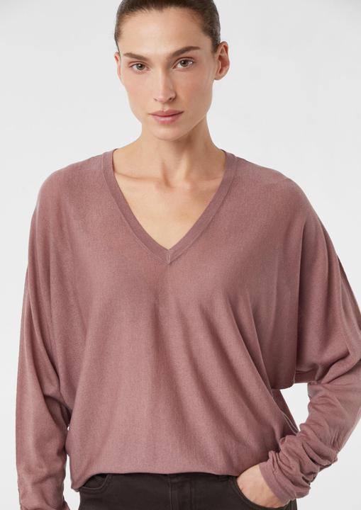 Produktbild Comma Strickpullover Feinstrickpullover mit Fledermausärmeln und Raffung (S)