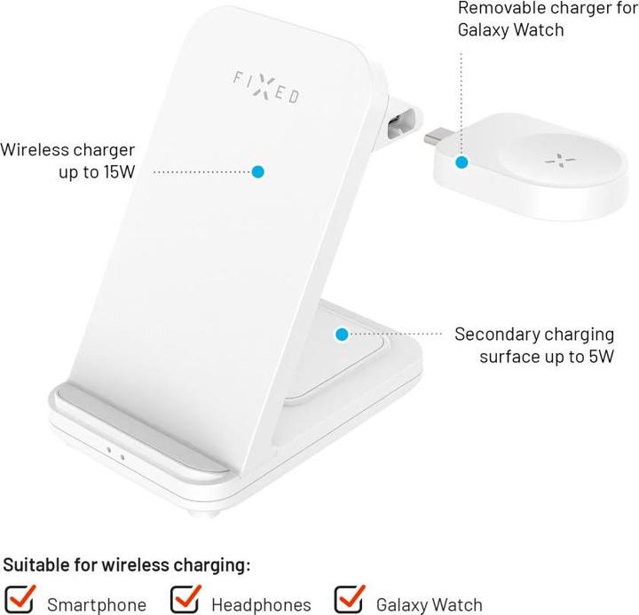 Image du produit Fixed Support fixe de station d'alimentation pour Samsung | FIXPOS-SA-WH