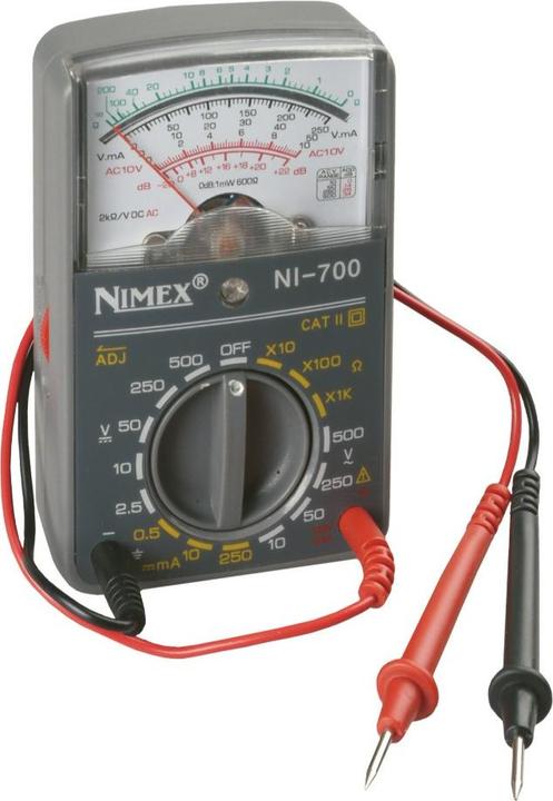 Produktbild Poly Pool PP0011 Multimeter Analoges Multimeter CAT II 500V (CAT II 500V, Hand-Multimeter)