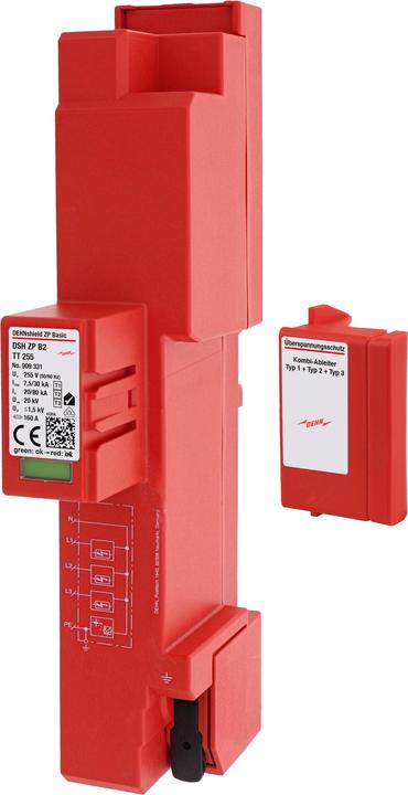 Produktbild Dehn DSH ZP B2 TT 255 Kombi-Ableiter Typ1+2 DEHNshield ZP 909331