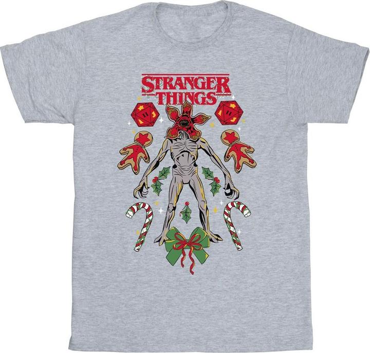 Produktbild Netflix Stranger Things Christmas Demogorgon TShirt Jungen (128)