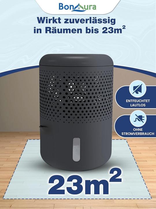 Produktbild BonAura Luftentfeuchter ohne Strom mit Nachfüllpack (23 m²)
