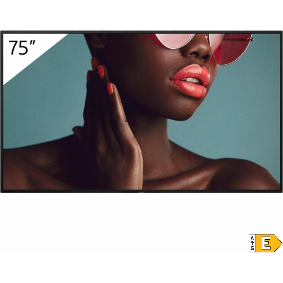 Sony 75" Pro BRAVIA LCD 700nit Haze (3840 x 2160 Pixel, 75"), Digital Signage, Schwarz