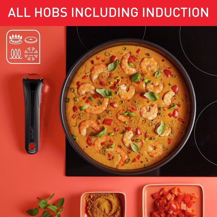 Actual product image Tefal L8977774 (26 cm, Frying pan, Wok, Aluminium, Stainless steel)