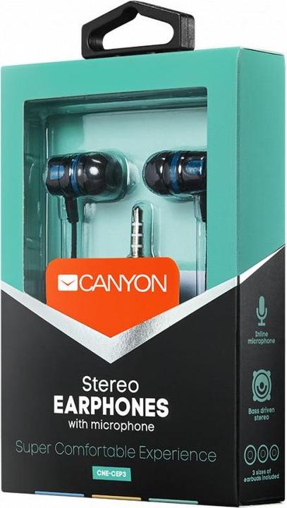 Produktbild Canyon CNE-CEP3G headphones/headset Wired Calls/Music Green (17520 h, Kabelgebunden)