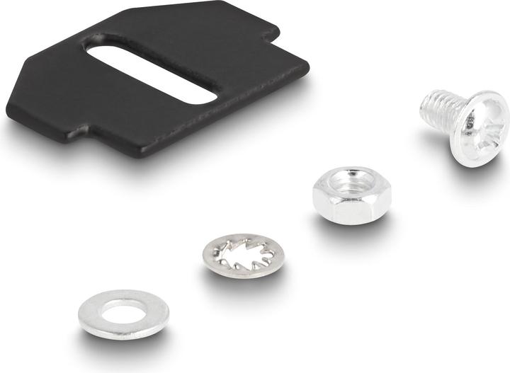 Actual product image Delock Keystone bracket 12 port for floor tank (Keystone module holder)